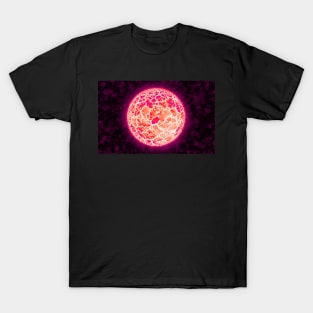 Exploding Sun - Pink T-Shirt
